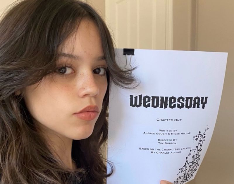 Jenna Ortega displays Netflix’s Wednesday Addams transformation