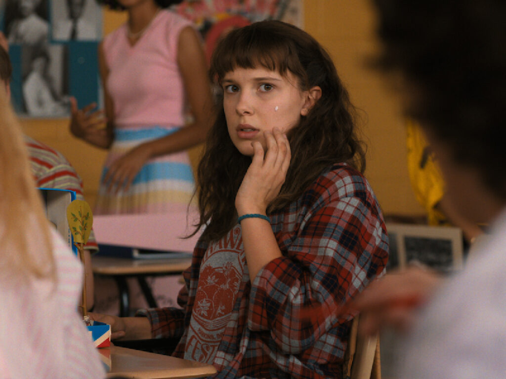 Blue Hair Tie - Eleven on her own - Stranger Things - The Duffer Brothers - 2016